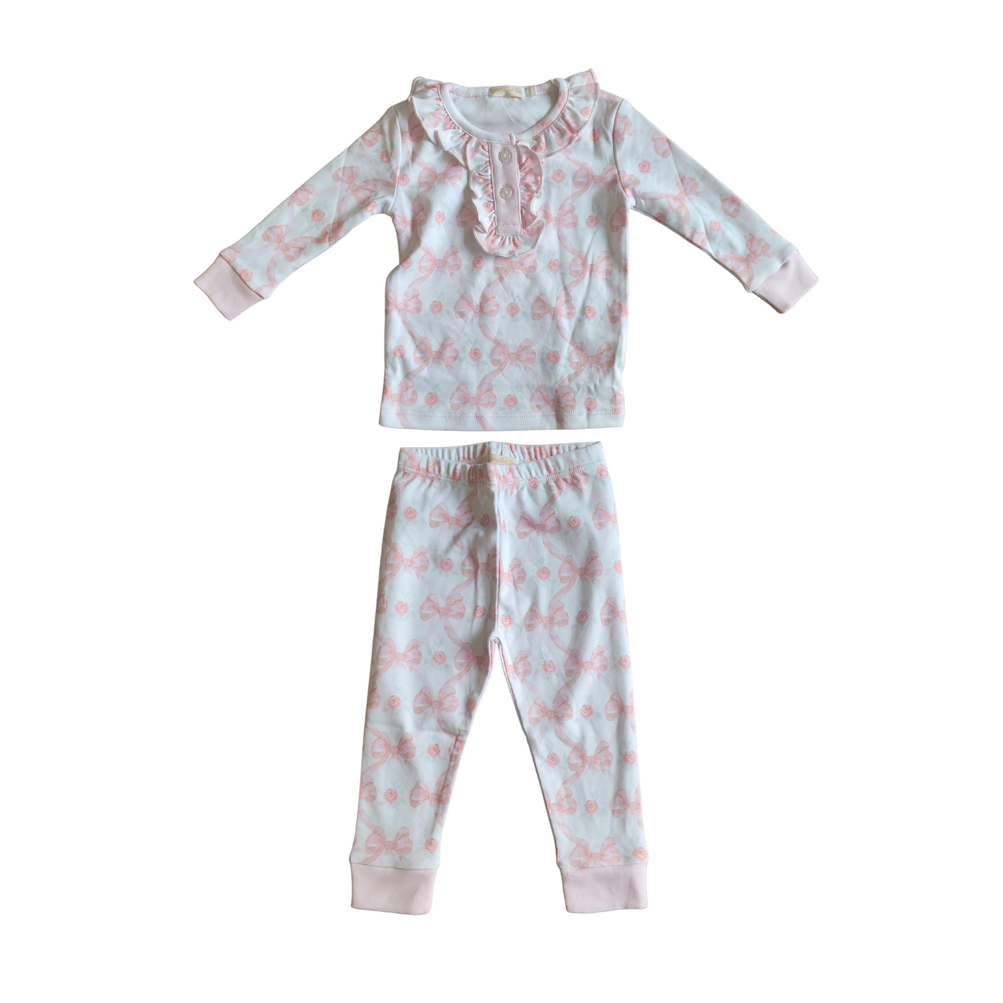 Baby Club Chic Bows And Roses Pajama