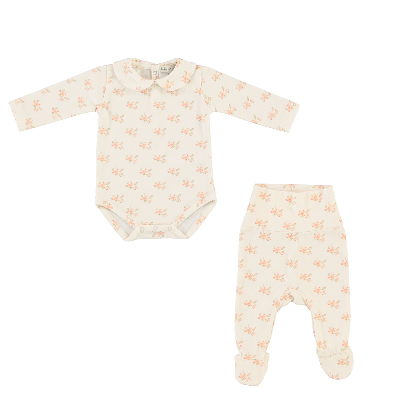 Bebe Organic Aurele Collar Onesie Set