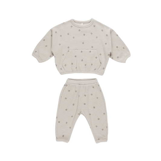 Quincy Mae Waffle Stars  Slouch Set