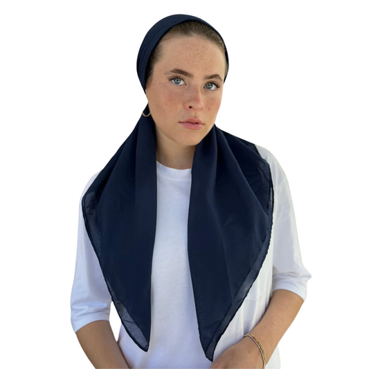 The Scarf Bar Versatile Pretied Cotton With Velvet Grip