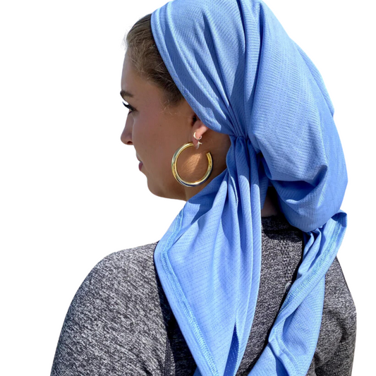 The Scarf Bar Dri Fit Pretied With Velvet Grip Headscarf