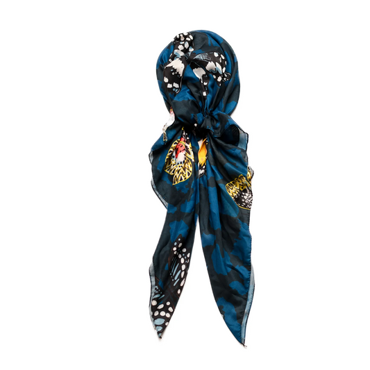 Nicsessories Cheetah Butterfly Headscarf