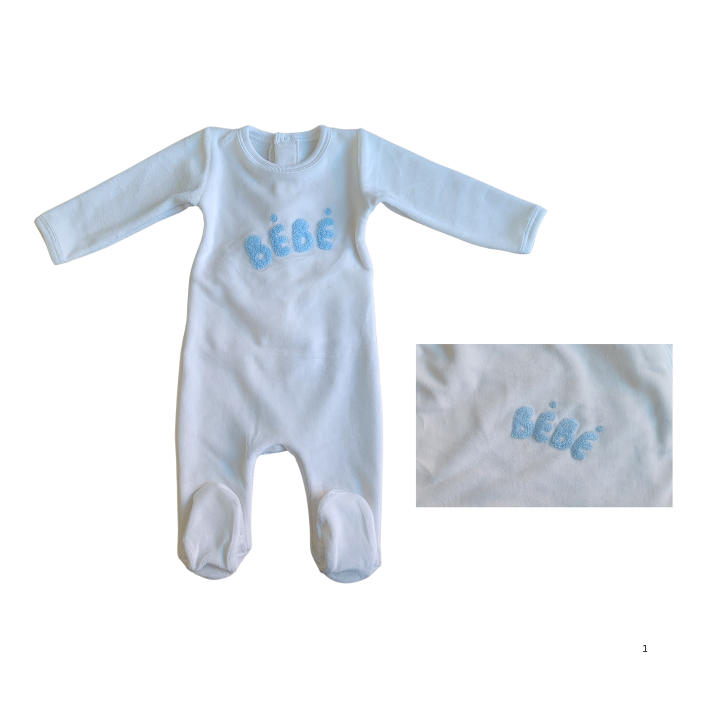 Coton Pompom Bebe Footie Set