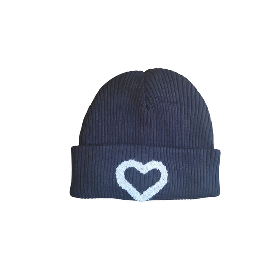 Mini Pops Sherpa Heart Cuff Hat