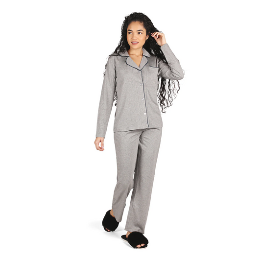 Collection Notch Collar Pant PJ Set