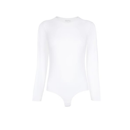 Memoi Womens Bonded Long Sleeve Bodysuit