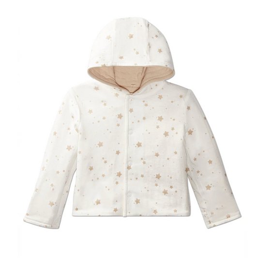MiniMoi Reversable Star Print Quilted Jacket