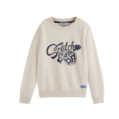 Scotch & Soda Artwork Fit Crewneck Sweatshirt