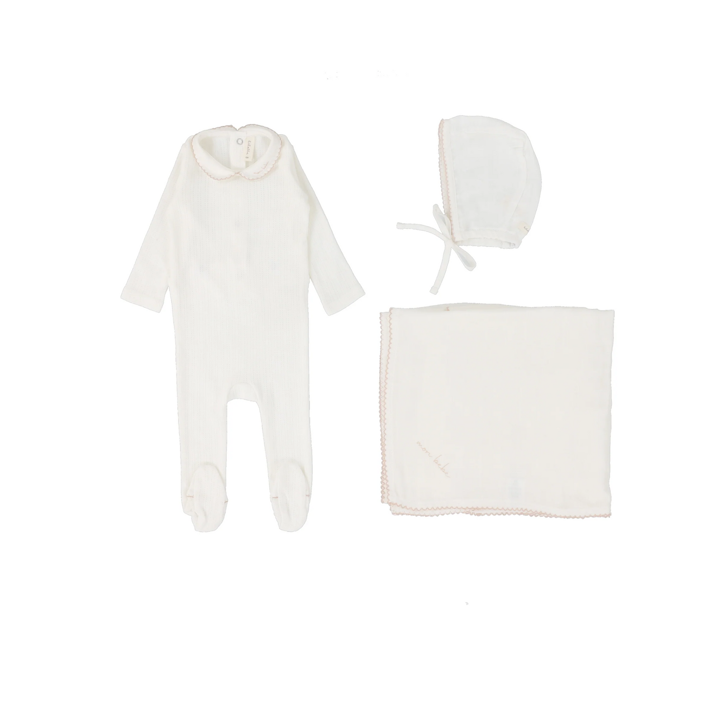 Lilette Girls Edged Collar Layette Set