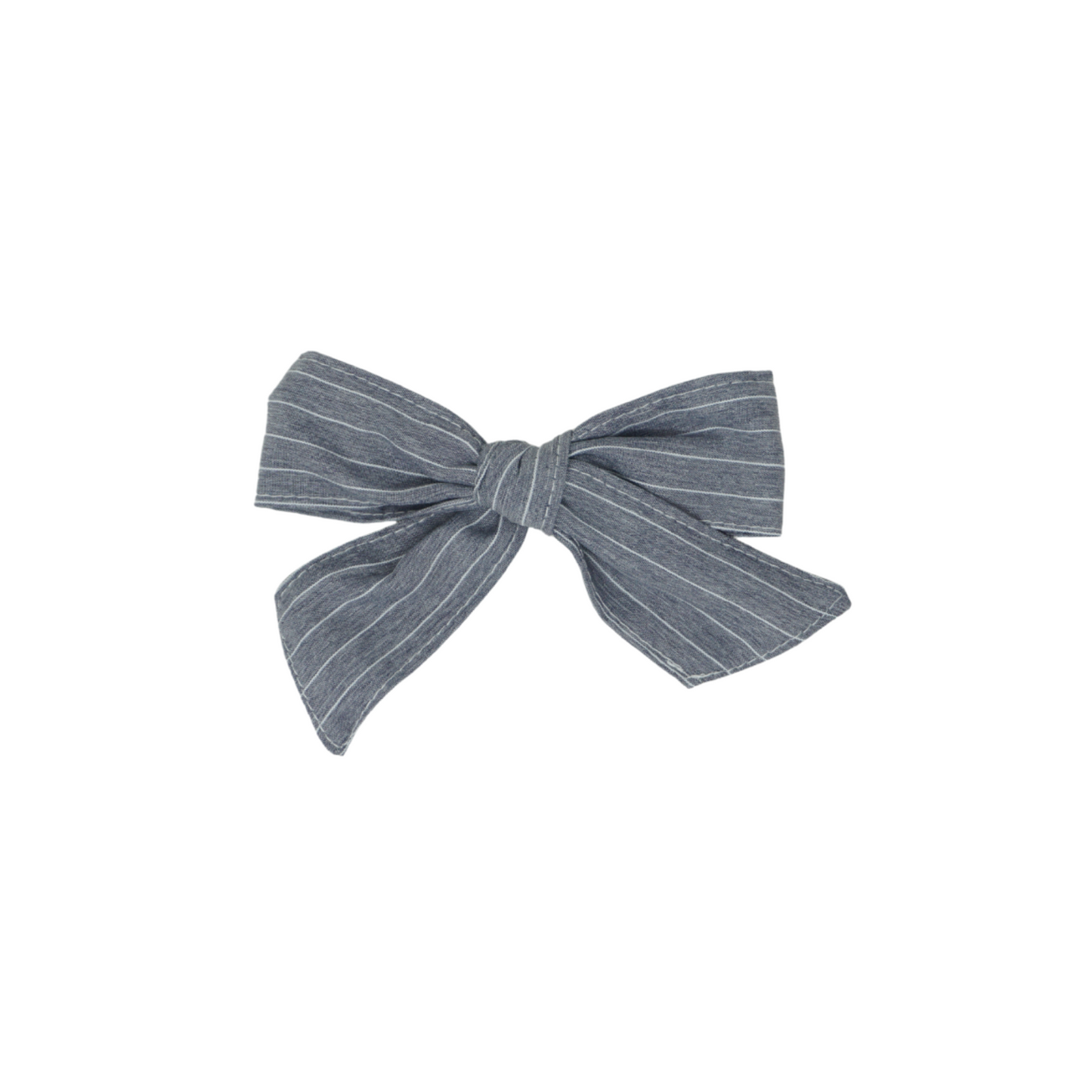 Bandeau Petite Bow Clip Pin Stripe