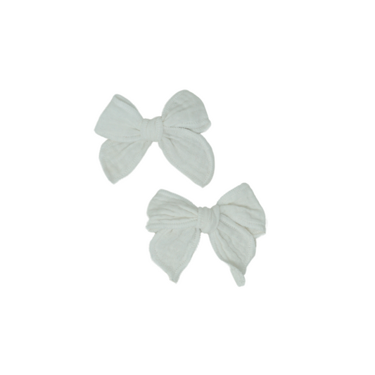 Bandeau Mini Bow Clip Set