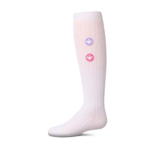 Memoi Rubber Smiley Face Knee High