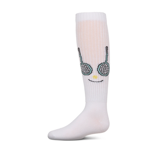 Memoi Tennis Smiley Face Knee High