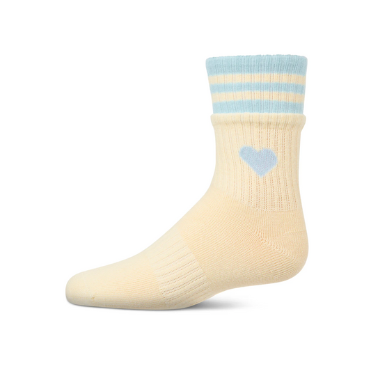 Memoi Sport Rib Heart Crew