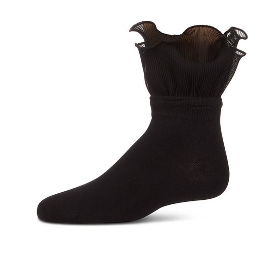 Memoi Dual Layer Ruffle Anklet