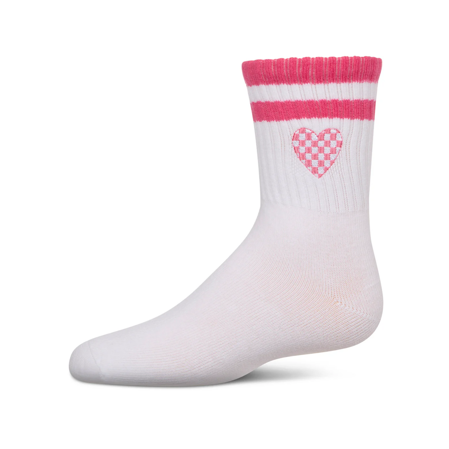 Memoi Checkered Heart Crew