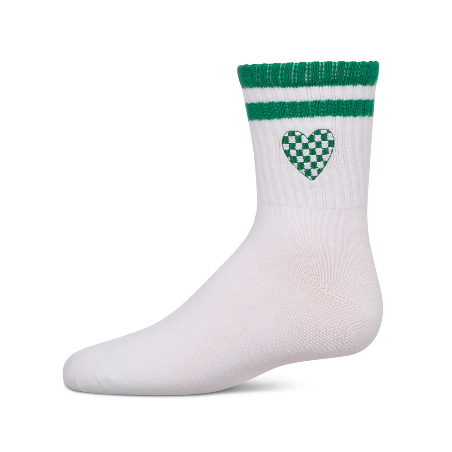 Memoi Checkered Heart Crew