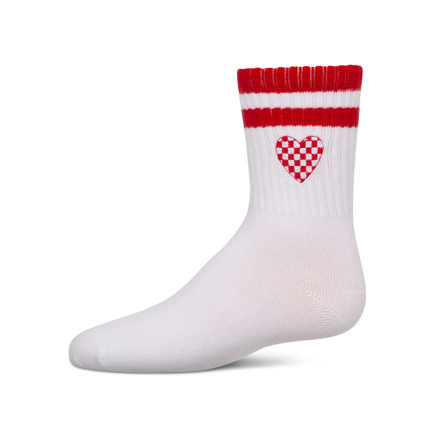 Memoi Checkered Heart Crew