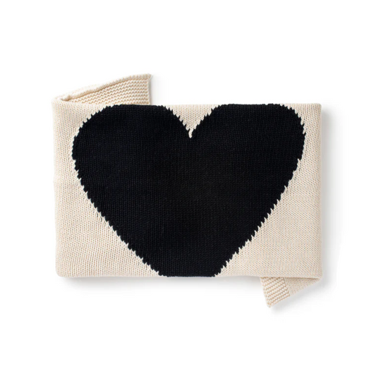 Domani Home Knit Heart Baby Blanket