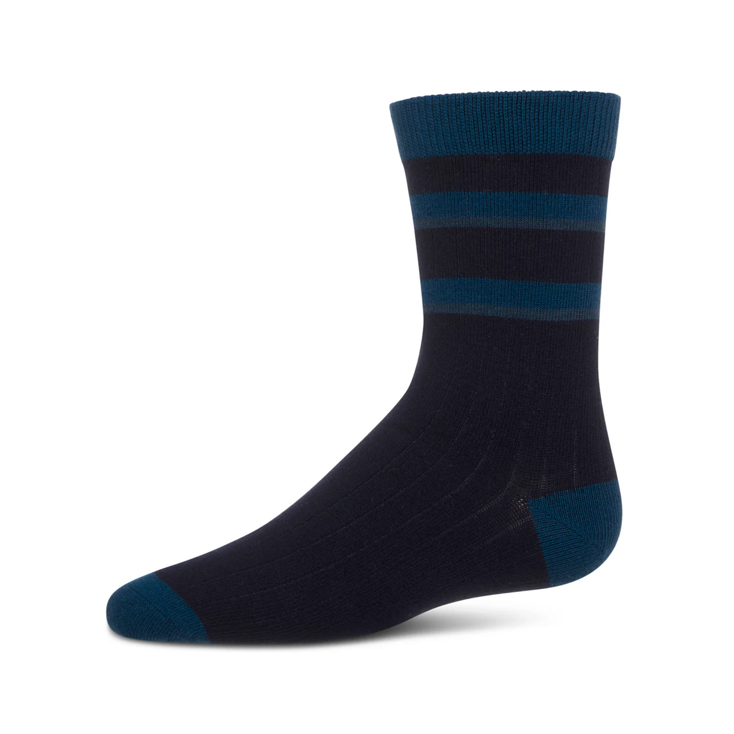 Memoi Top Tonal Stripe Boys Sock