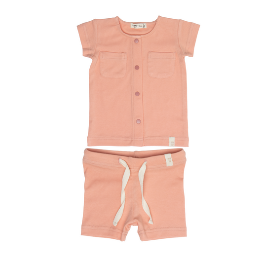 Crew Cotton Short Set