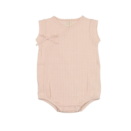 Lilette Girls Fine Pointelle Romper
