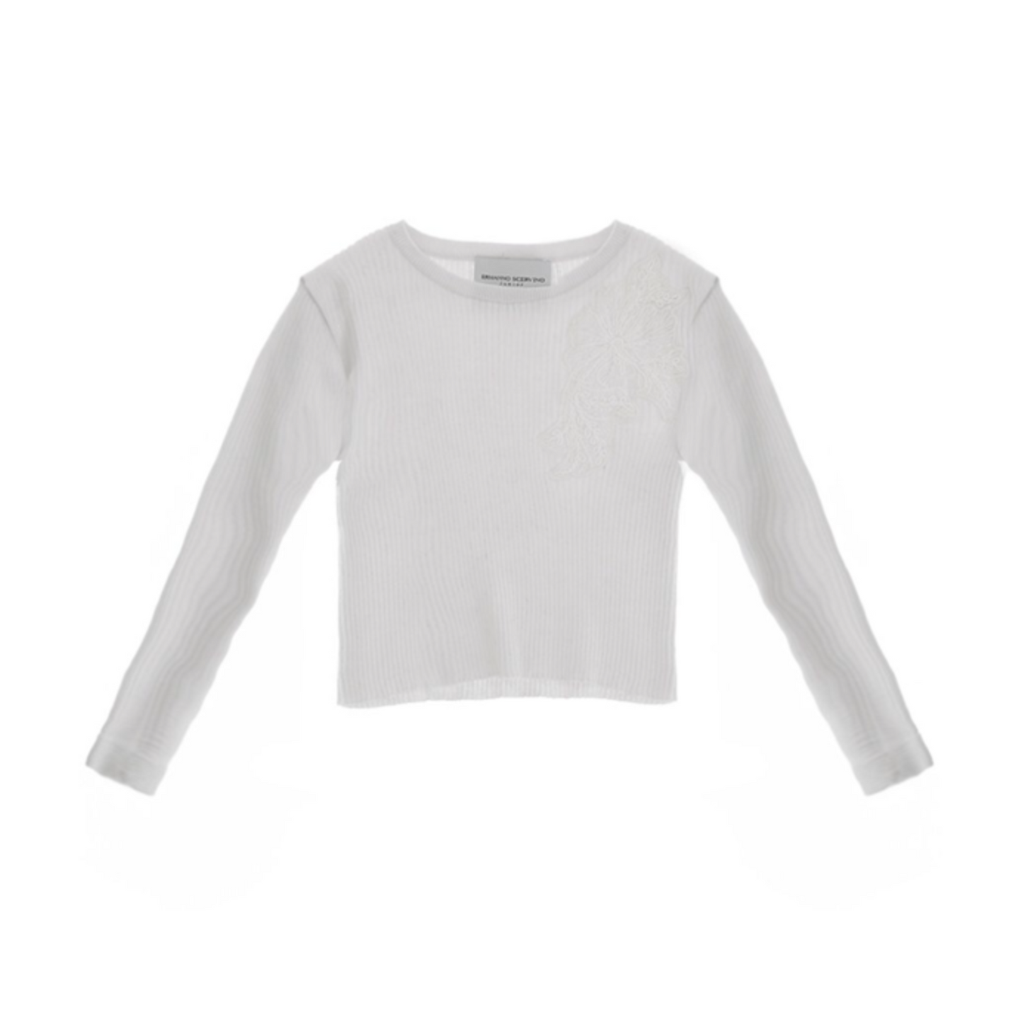 Ermanno Scervino Lace Knit Rib Top