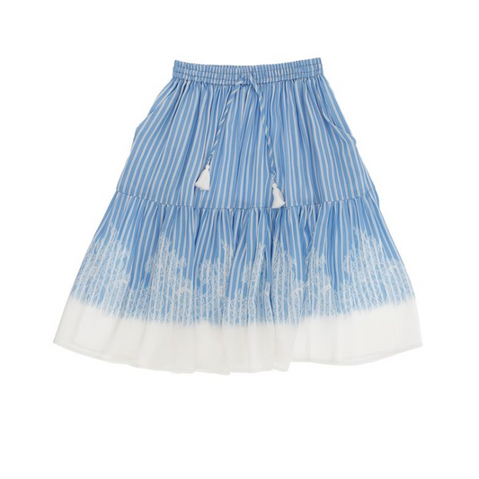 Ermanno Scervino Stripe Satin Skirt