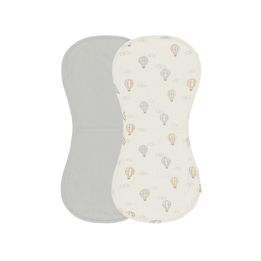Quincy Mae Hot Air Balloons Burp Cloth