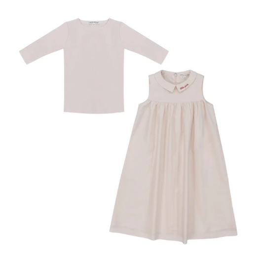Little Parni Logo Collar Jumper+T-Shirt