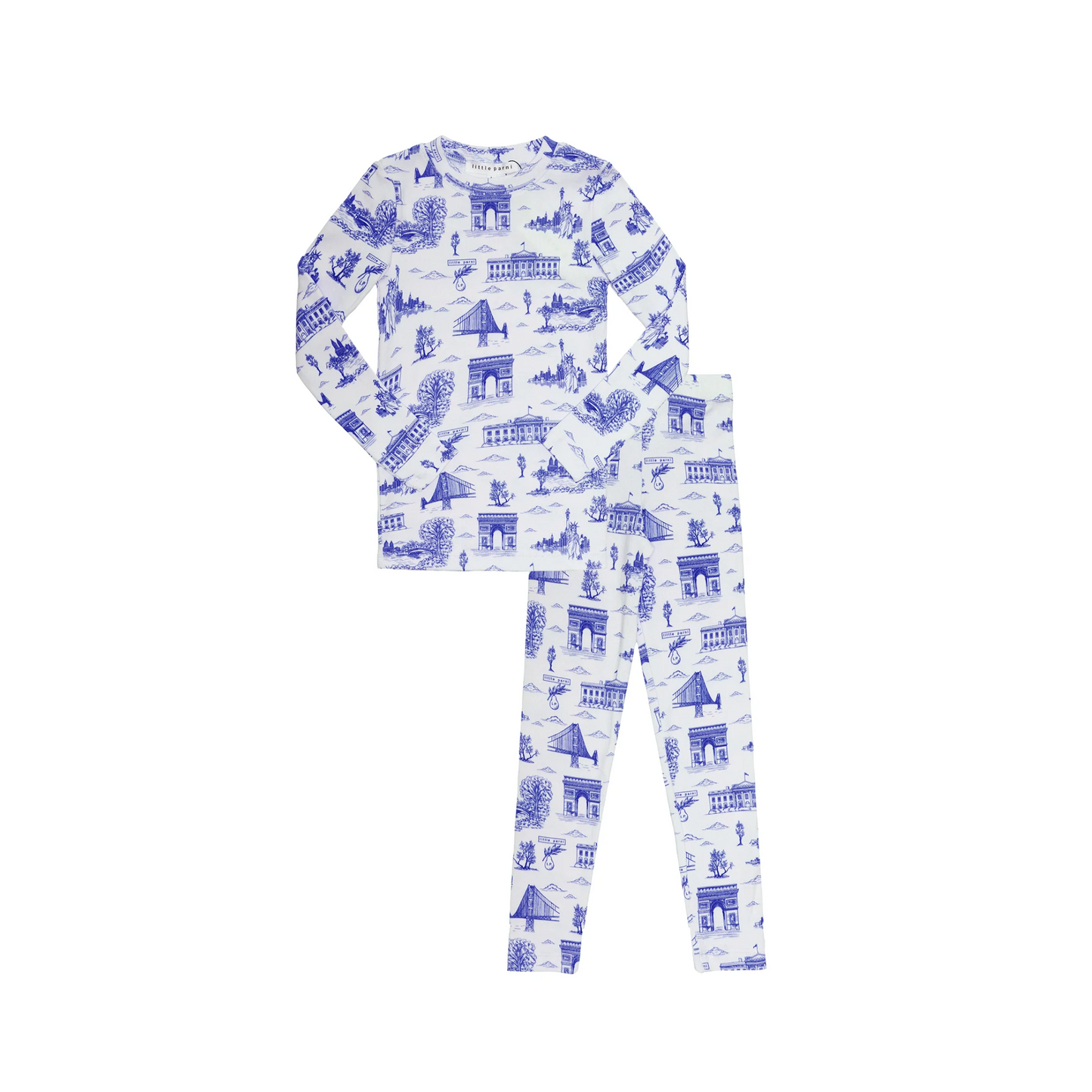 Little Parni Boy Toile Pajamas