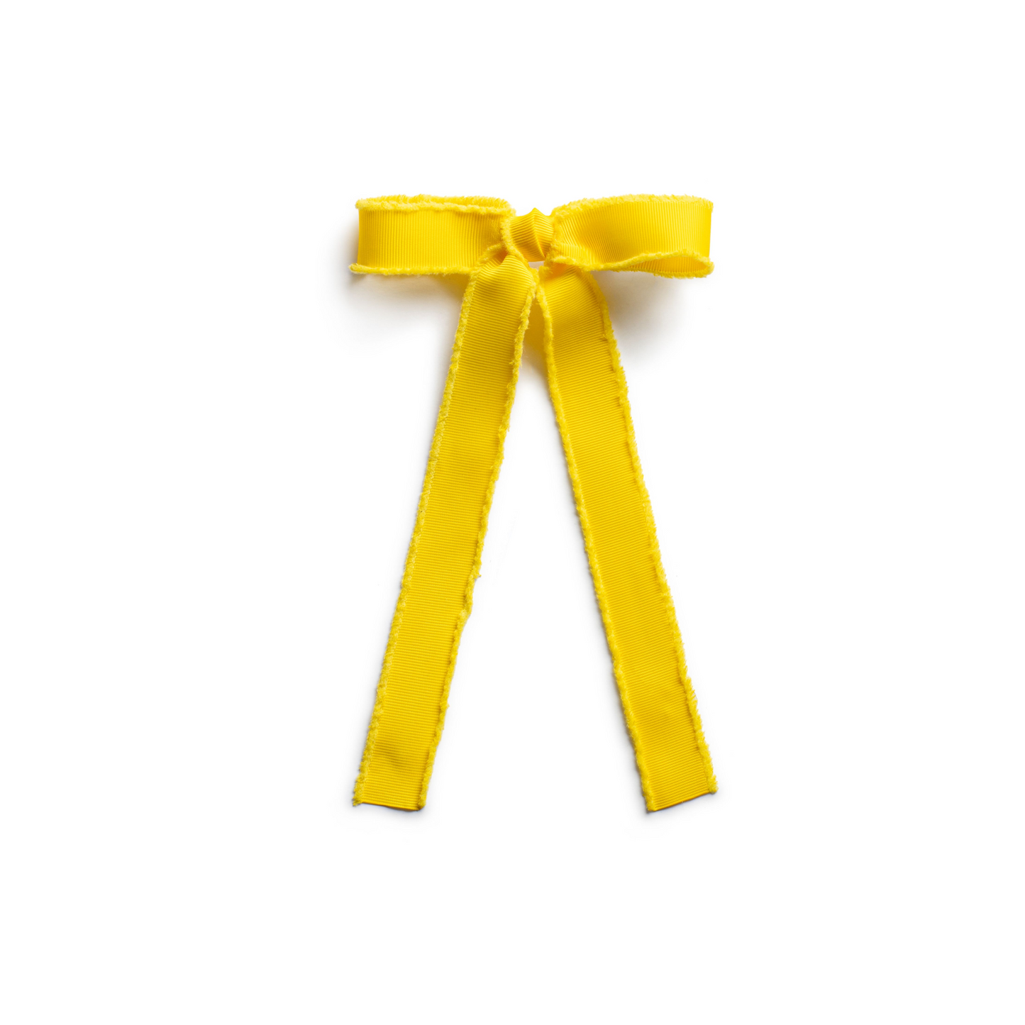 Halo Dahlia Deconstructed Grosgrain Ribbon Long Tail  Clip