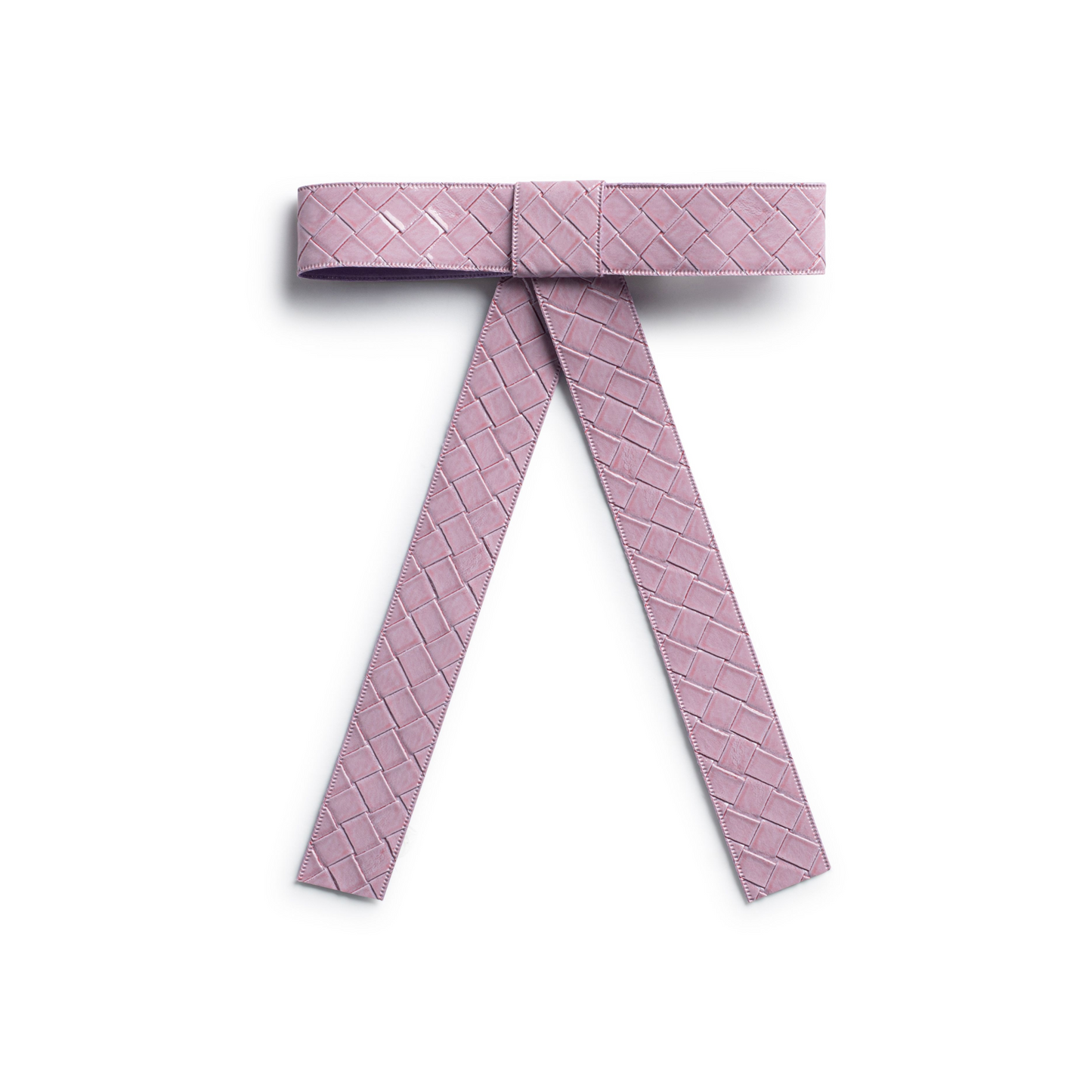 Halo Poppy Braided Woven Patent Long Tail Clip