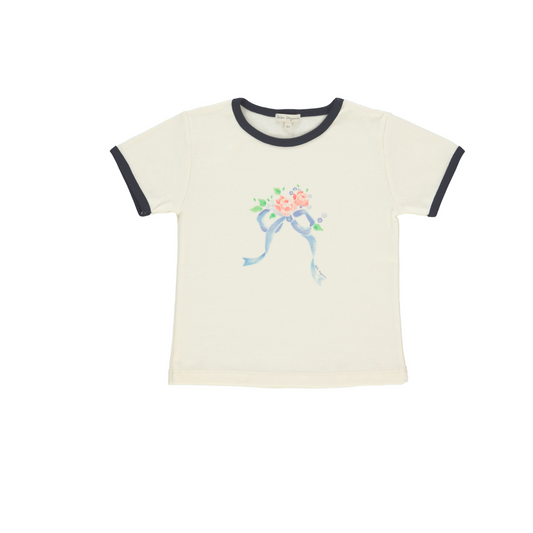Bebe Organic Quency Tee Bow Tee