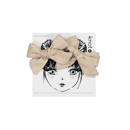 Knot Sateen Bow Set Clip
