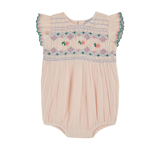 Emile et Ida Brode Short Sleeve Romper