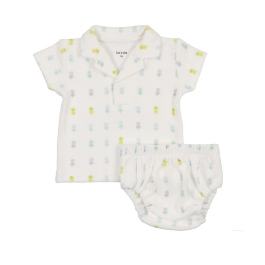 Bee And Dee Terry Pineapple Two Piece
