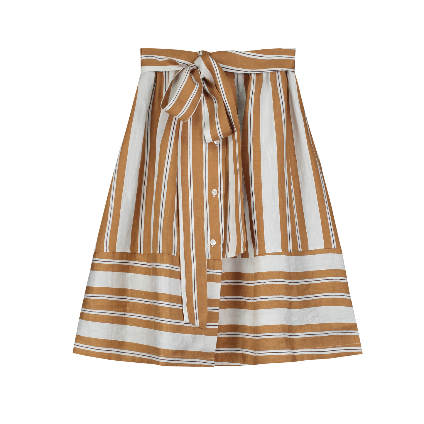 Tangerine Voluminized Midi Skirt