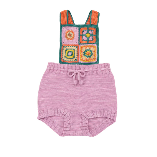 Misha & Puff Crochet Afghan Romper