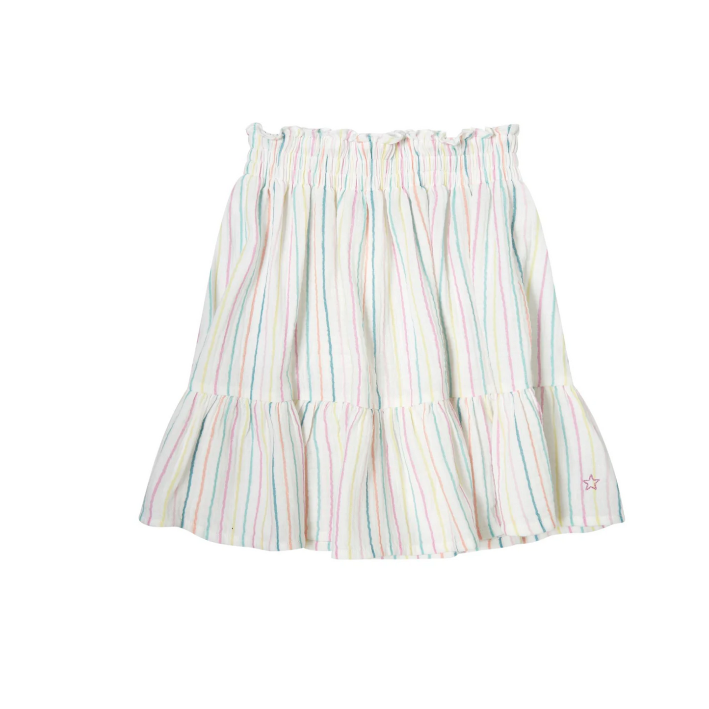 Tocoto Vintage Stripe Multicolor Short Skirt