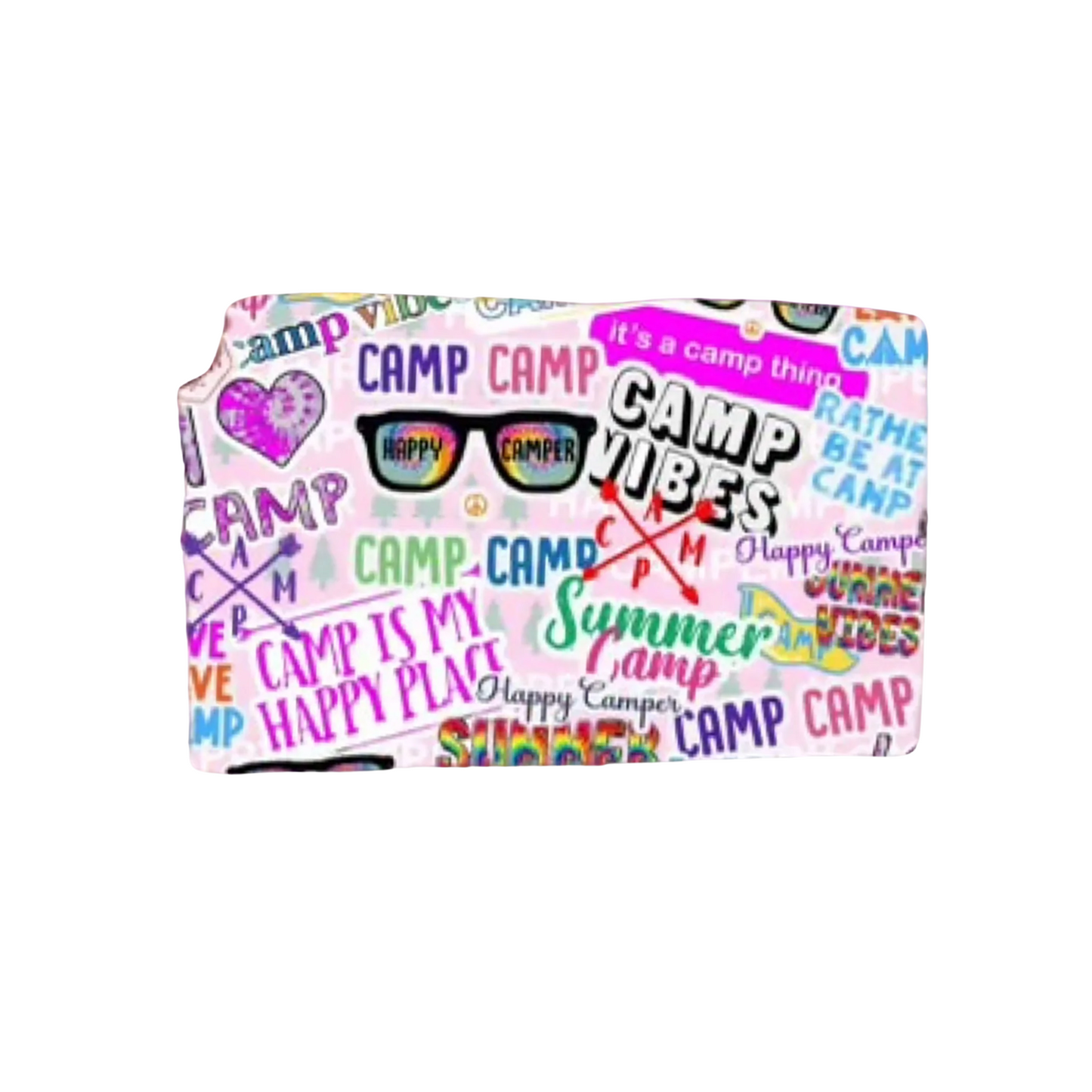Tweenstyle Happy Camp Lined Cosmetic Pouch