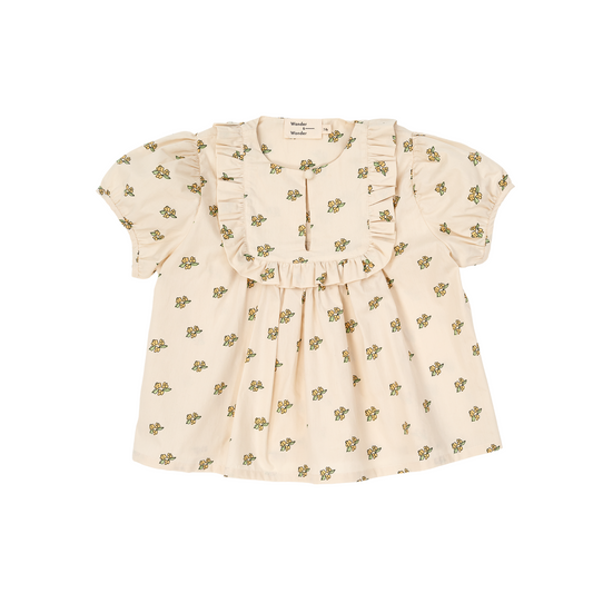 Wander & Wonder Daisy Floral Ruffle Blouse