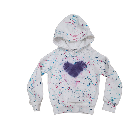 Californian Vintage Heart Splatter Hoodie