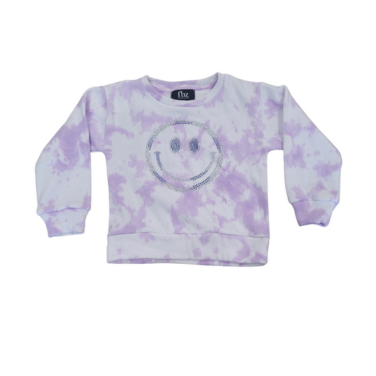 Flowers By Zoe Smiley Tie Dye Sweatshirt
