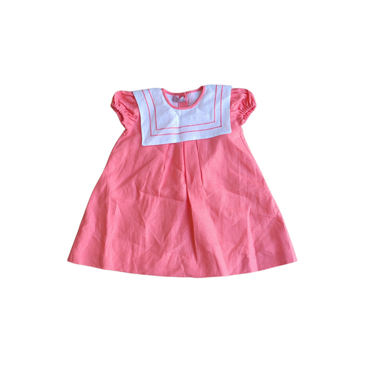 Artesania Carmina Girl Dress With Sailor Collar