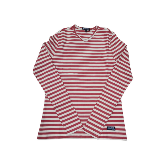 Malach Ribbed Striped V-Neck Tee