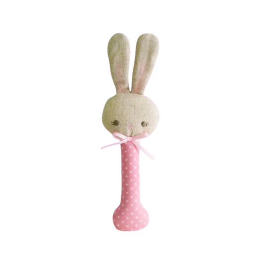 Alimrose Baby Bunny Stick Rattle Spot