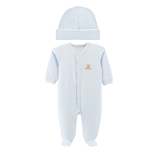 Baby Club Chic Toys Boy Footie with Piping Trim
