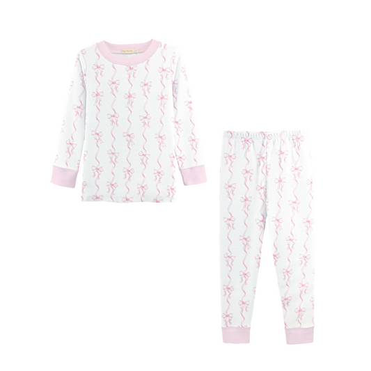 Baby Club Chic Coquette Bows Printed Girl Pajamas