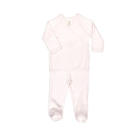 Tuntun Pointelle Kimono Girl Set